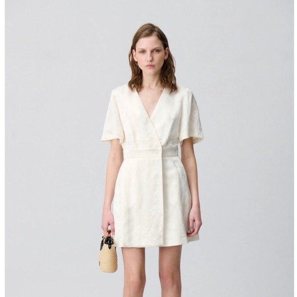 NWT - Off-White Dress Claudie Pierlot - Picture 1 of 8
